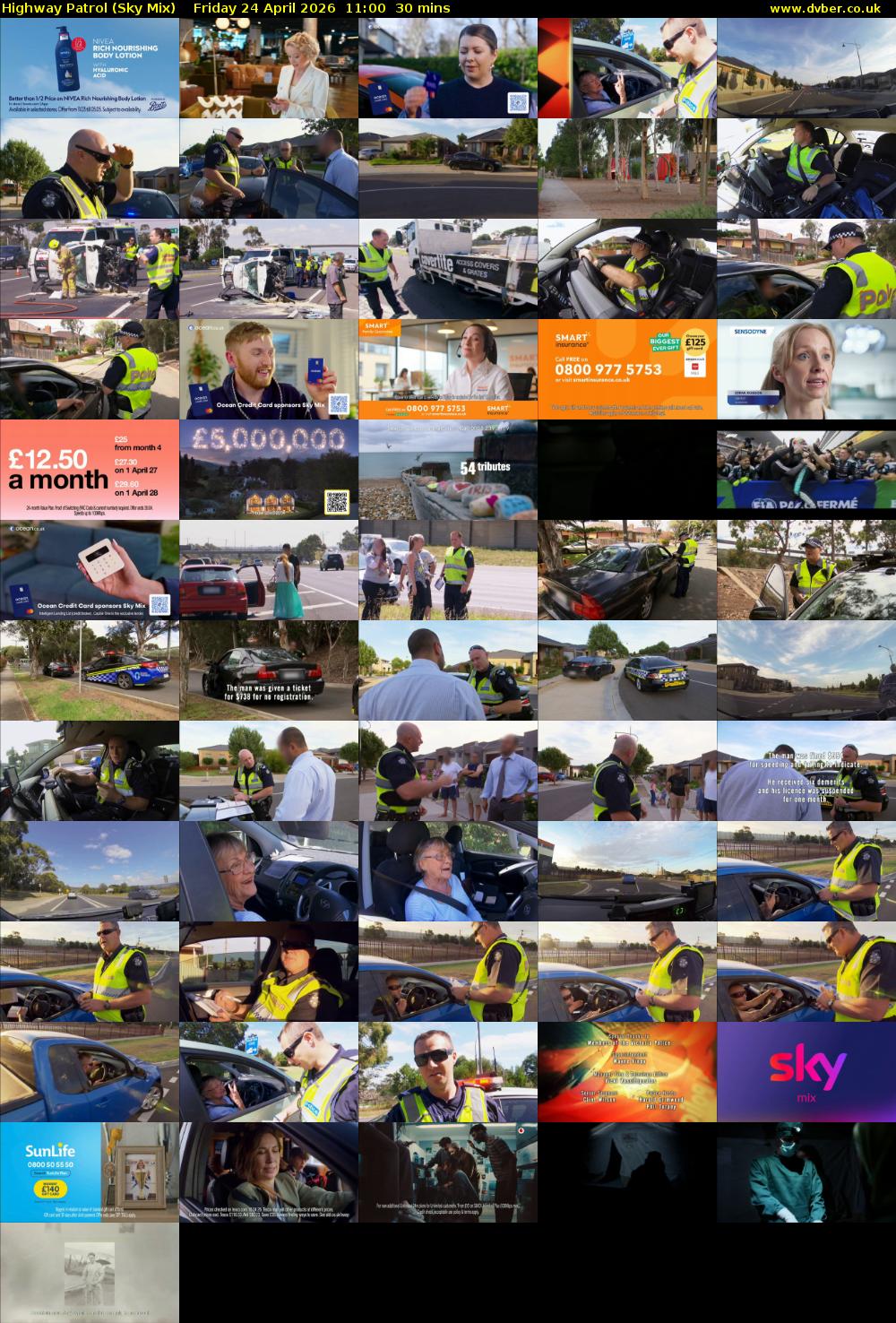 Highway Patrol (Sky Mix) Friday 24 April 2026 11:00 - 11:30