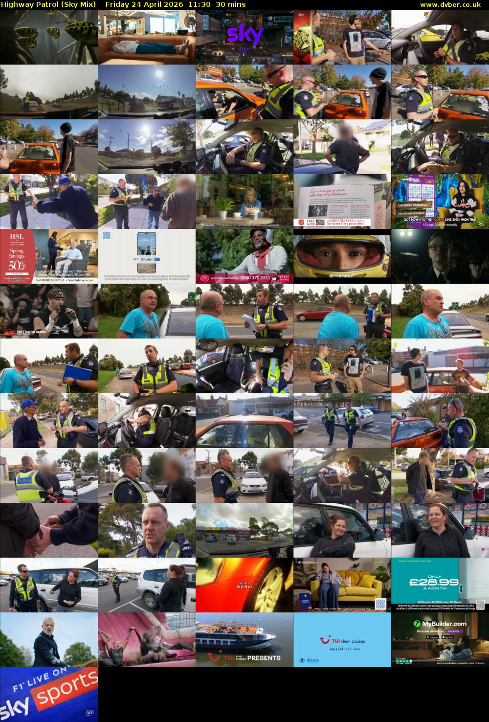 Highway Patrol (Sky Mix) Friday 24 April 2026 11:30 - 12:00