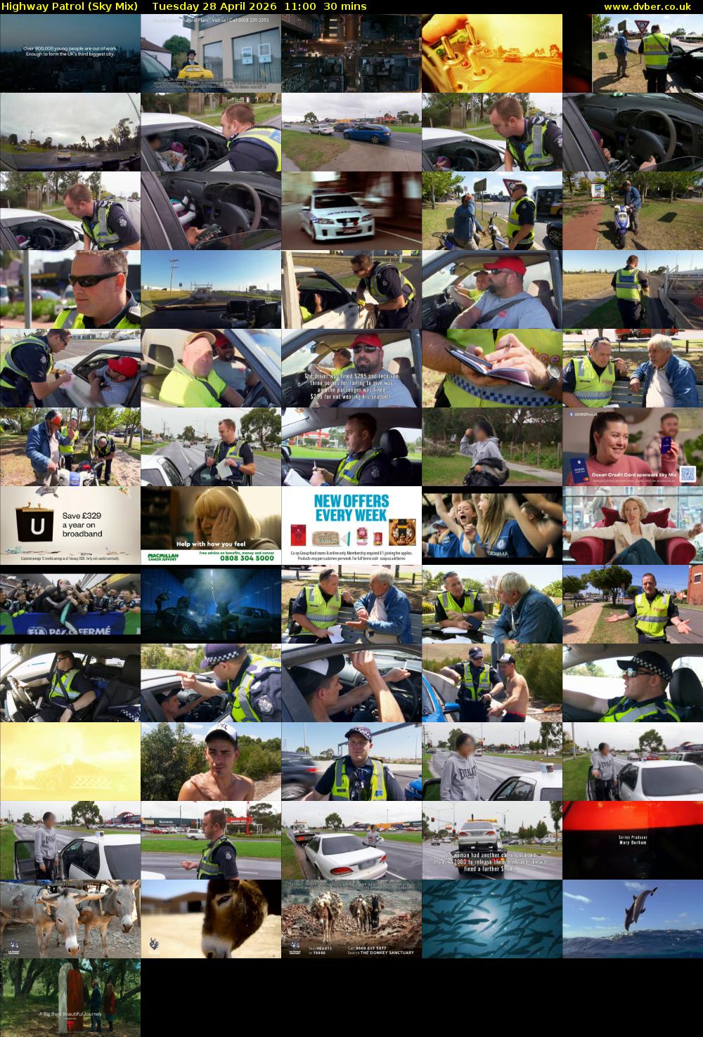 Highway Patrol (Sky Mix) Tuesday 28 April 2026 11:00 - 11:30