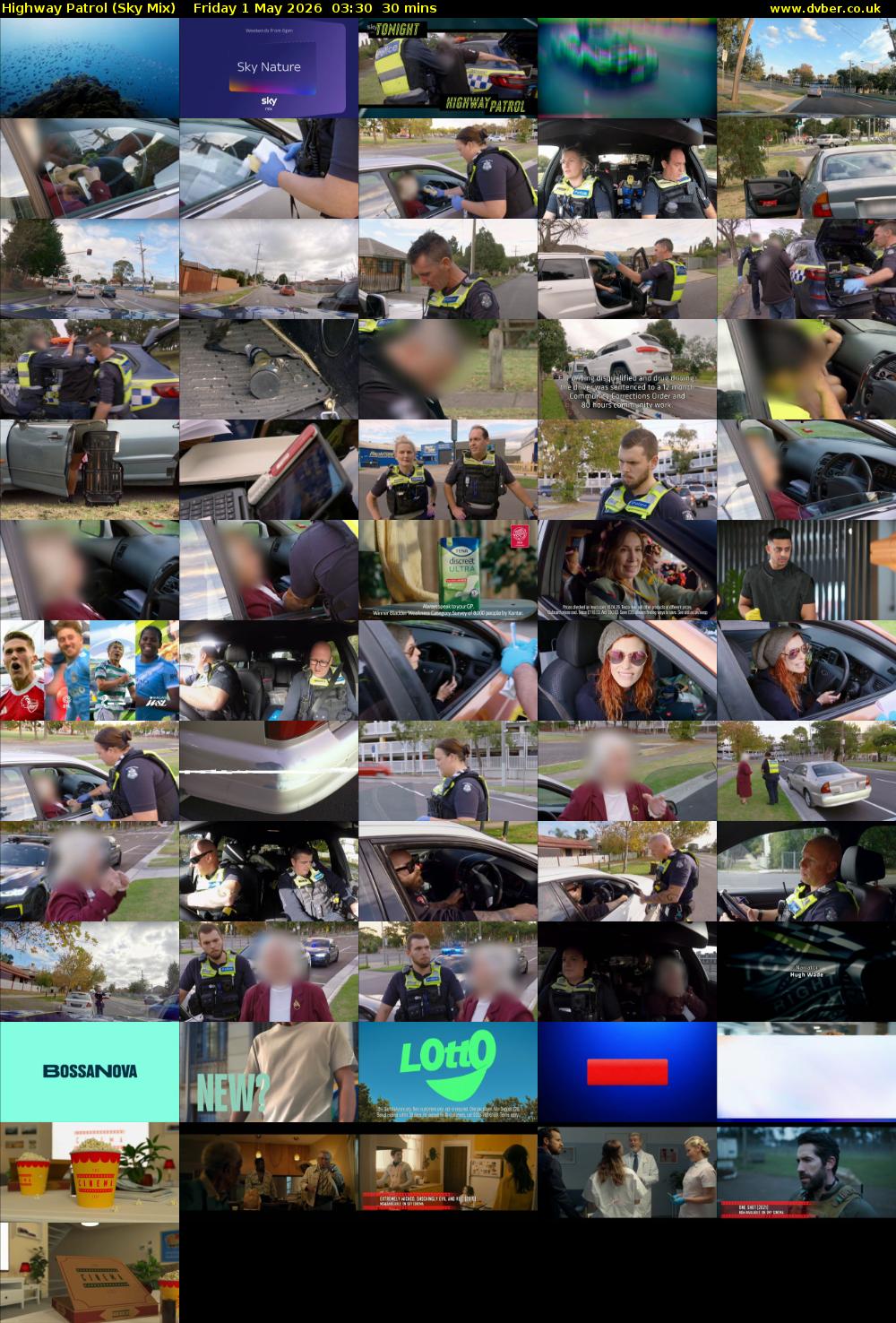 Highway Patrol (Sky Mix) Friday 1 May 2026 03:30 - 04:00