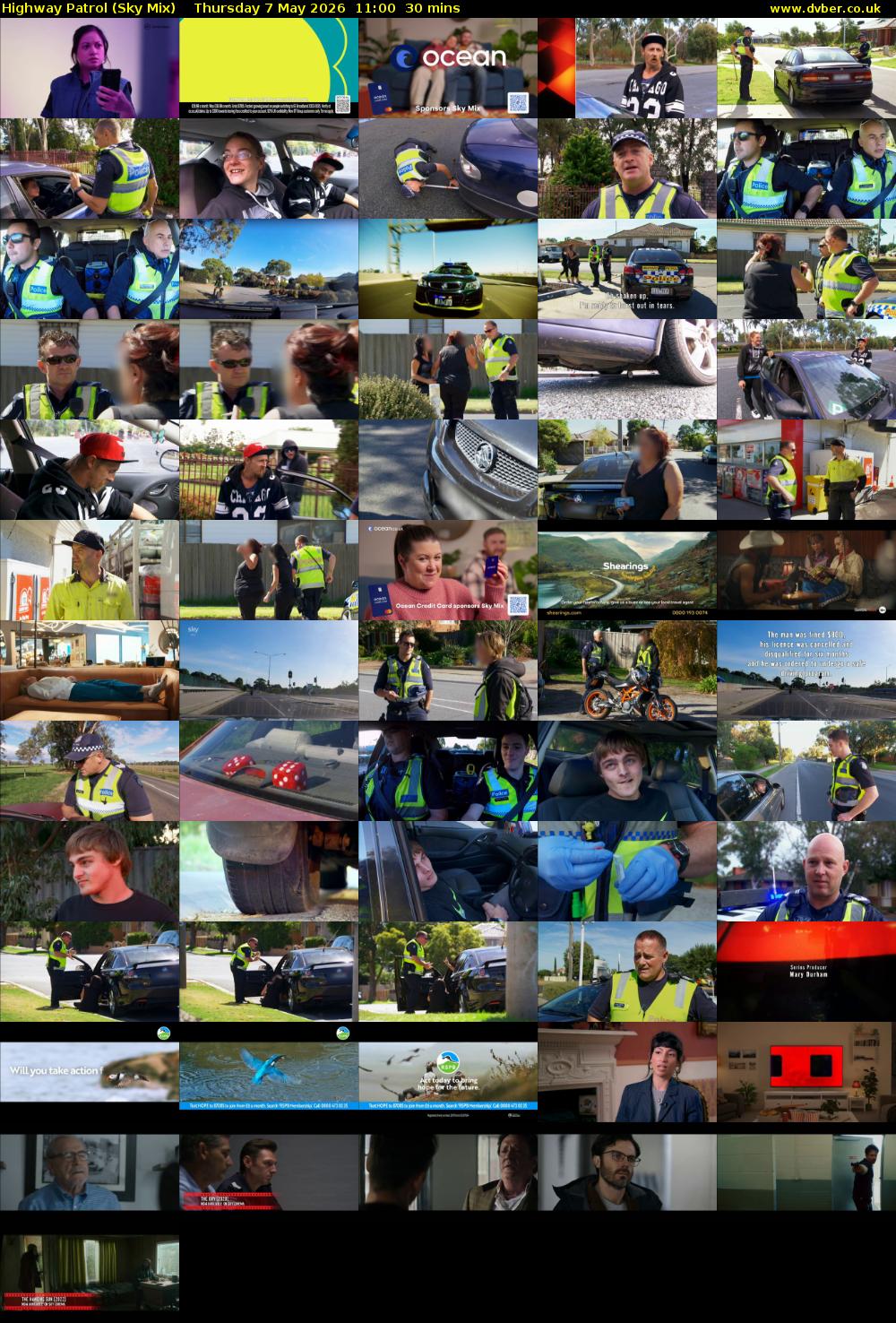 Highway Patrol (Sky Mix) Thursday 7 May 2026 11:00 - 11:30