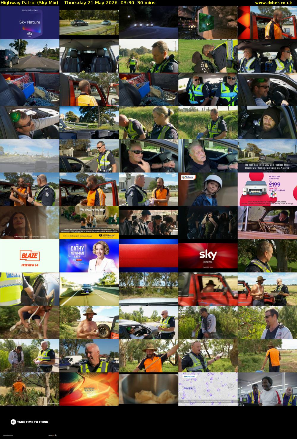 Highway Patrol (Sky Mix) Thursday 21 May 2026 03:30 - 04:00