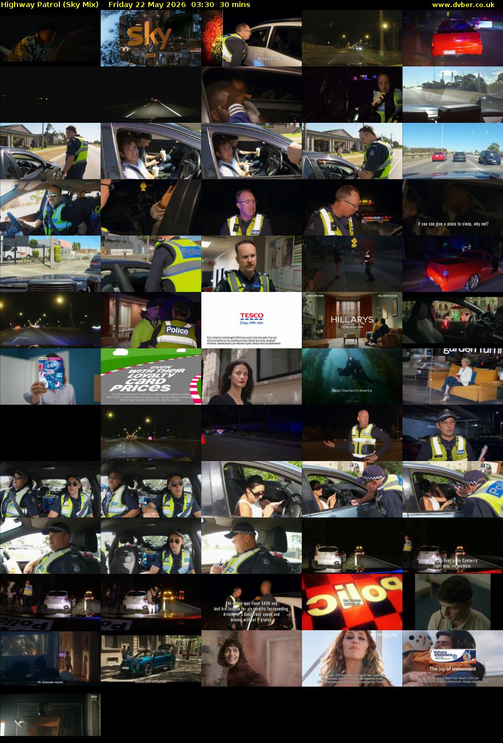 Highway Patrol (Sky Mix) Friday 22 May 2026 03:30 - 04:00