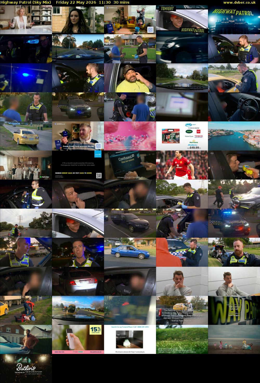 Highway Patrol (Sky Mix) Friday 22 May 2026 11:30 - 12:00