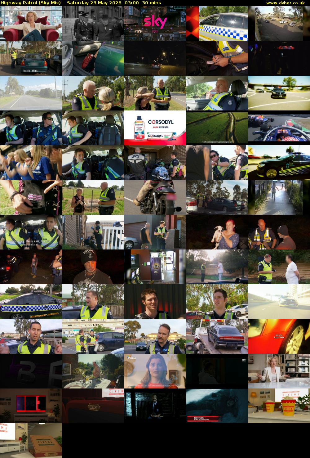 Highway Patrol (Sky Mix) Saturday 23 May 2026 03:00 - 03:30