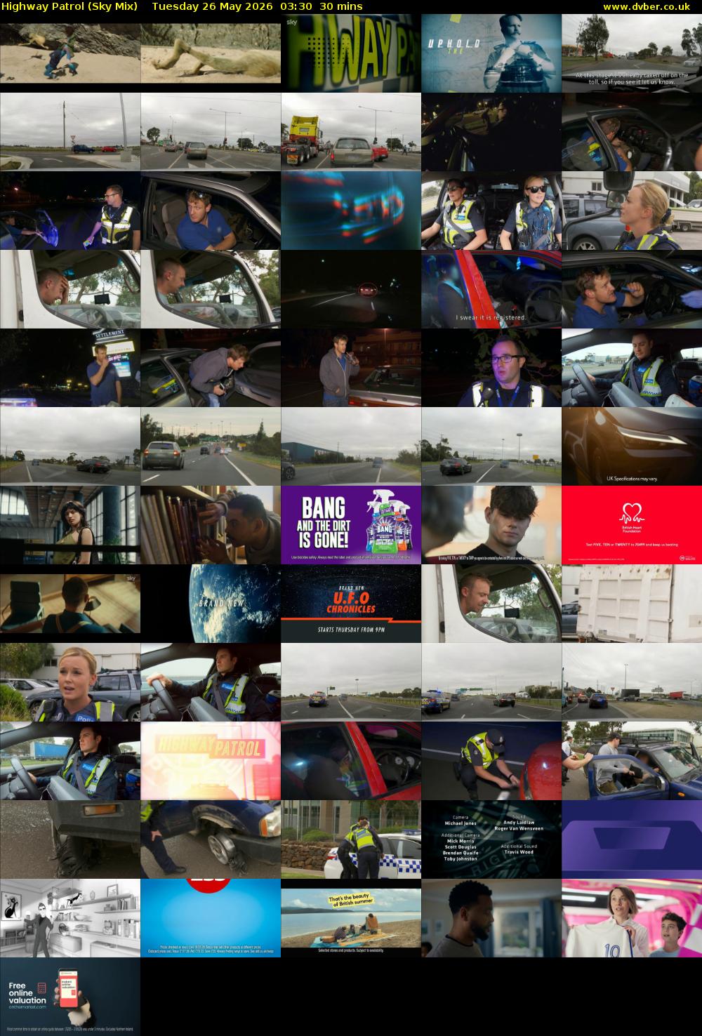Highway Patrol (Sky Mix) Tuesday 26 May 2026 03:30 - 04:00
