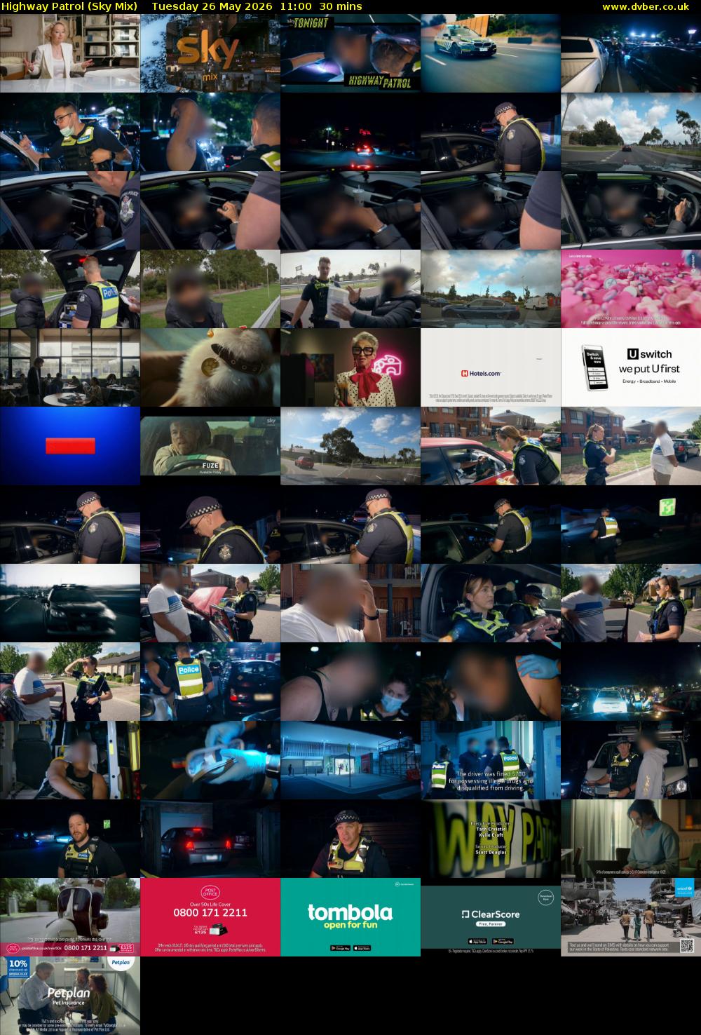 Highway Patrol (Sky Mix) Tuesday 26 May 2026 11:00 - 11:30