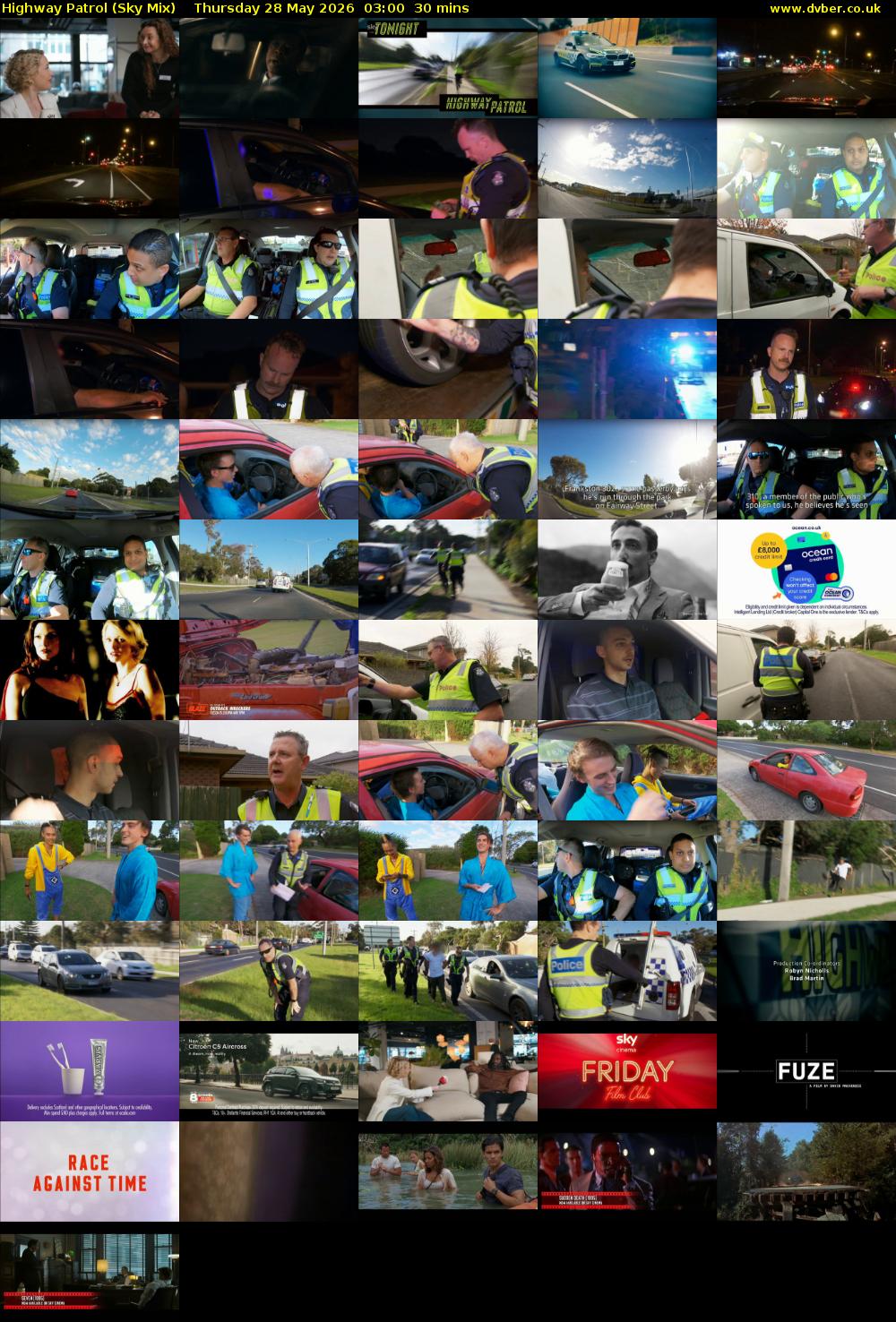 Highway Patrol (Sky Mix) Thursday 28 May 2026 03:00 - 03:30