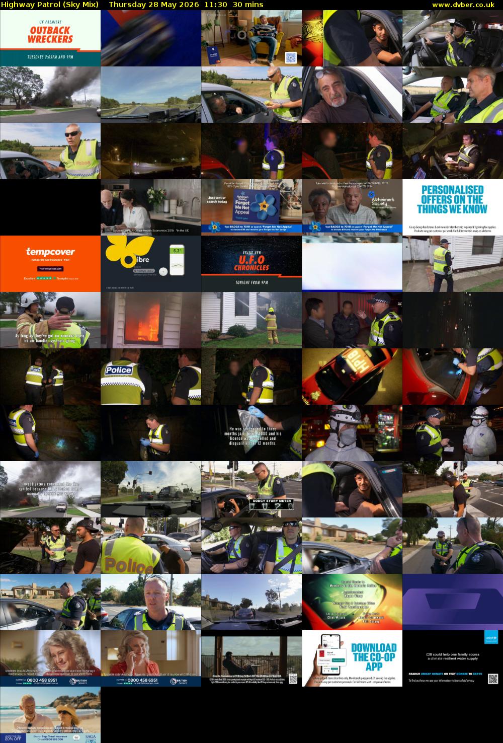 Highway Patrol (Sky Mix) Thursday 28 May 2026 11:30 - 12:00