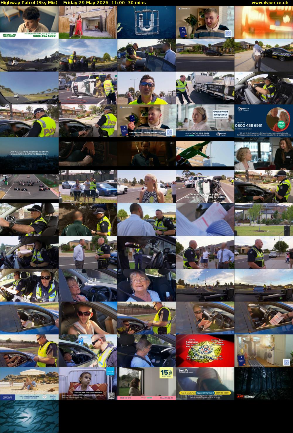 Highway Patrol (Sky Mix) Friday 29 May 2026 11:00 - 11:30