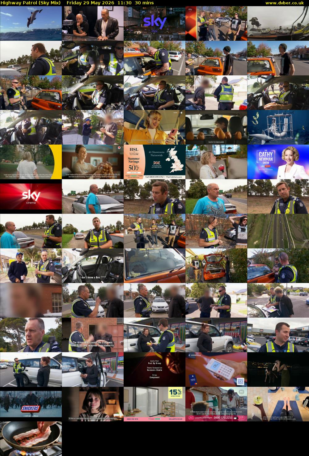 Highway Patrol (Sky Mix) Friday 29 May 2026 11:30 - 12:00