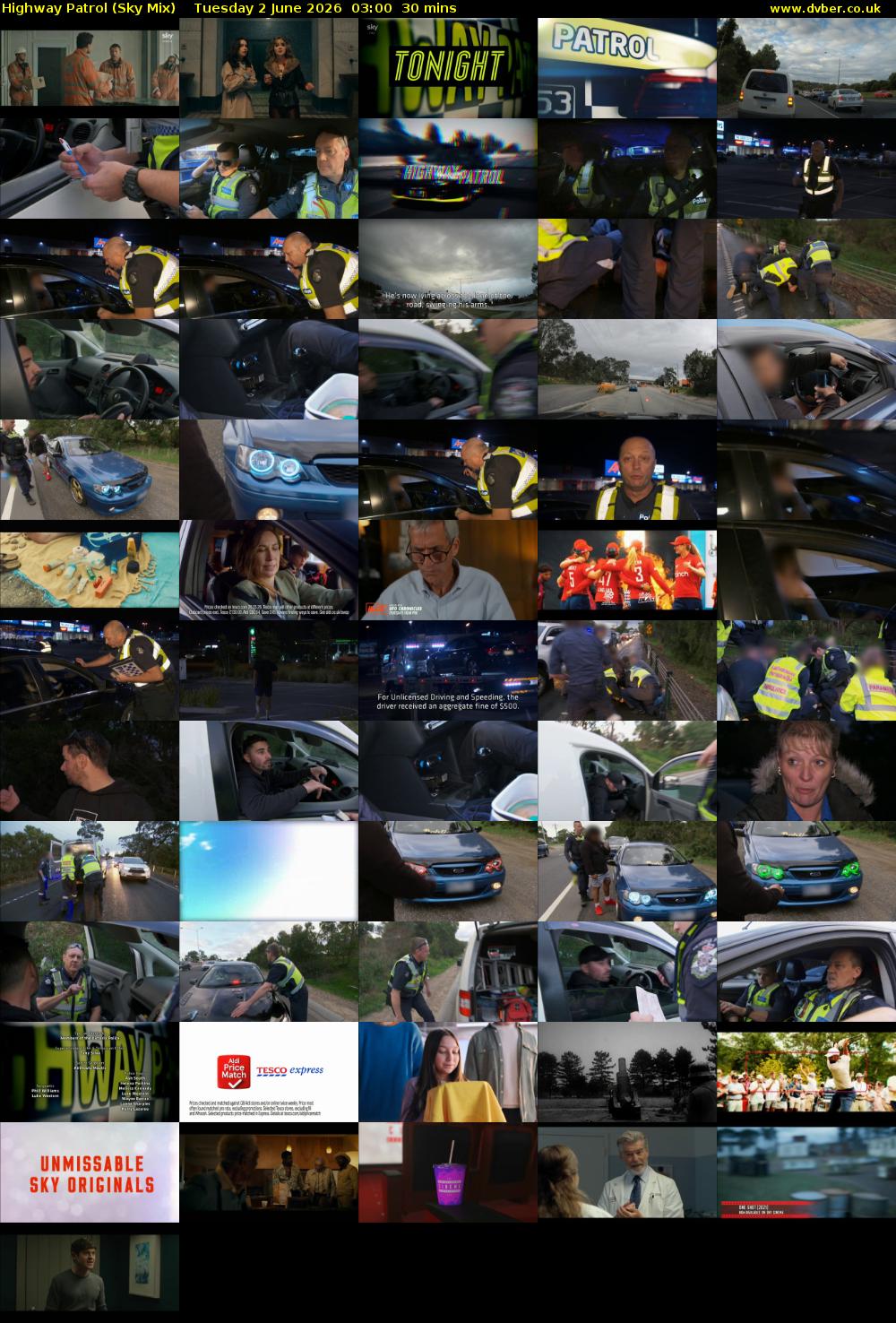 Highway Patrol (Sky Mix) Tuesday 2 June 2026 03:00 - 03:30