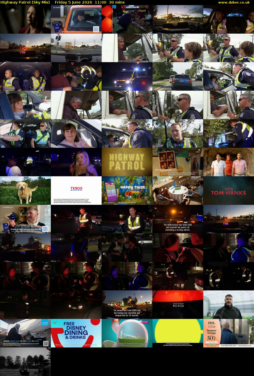 Highway Patrol (Sky Mix) Friday 5 June 2026 11:00 - 11:30