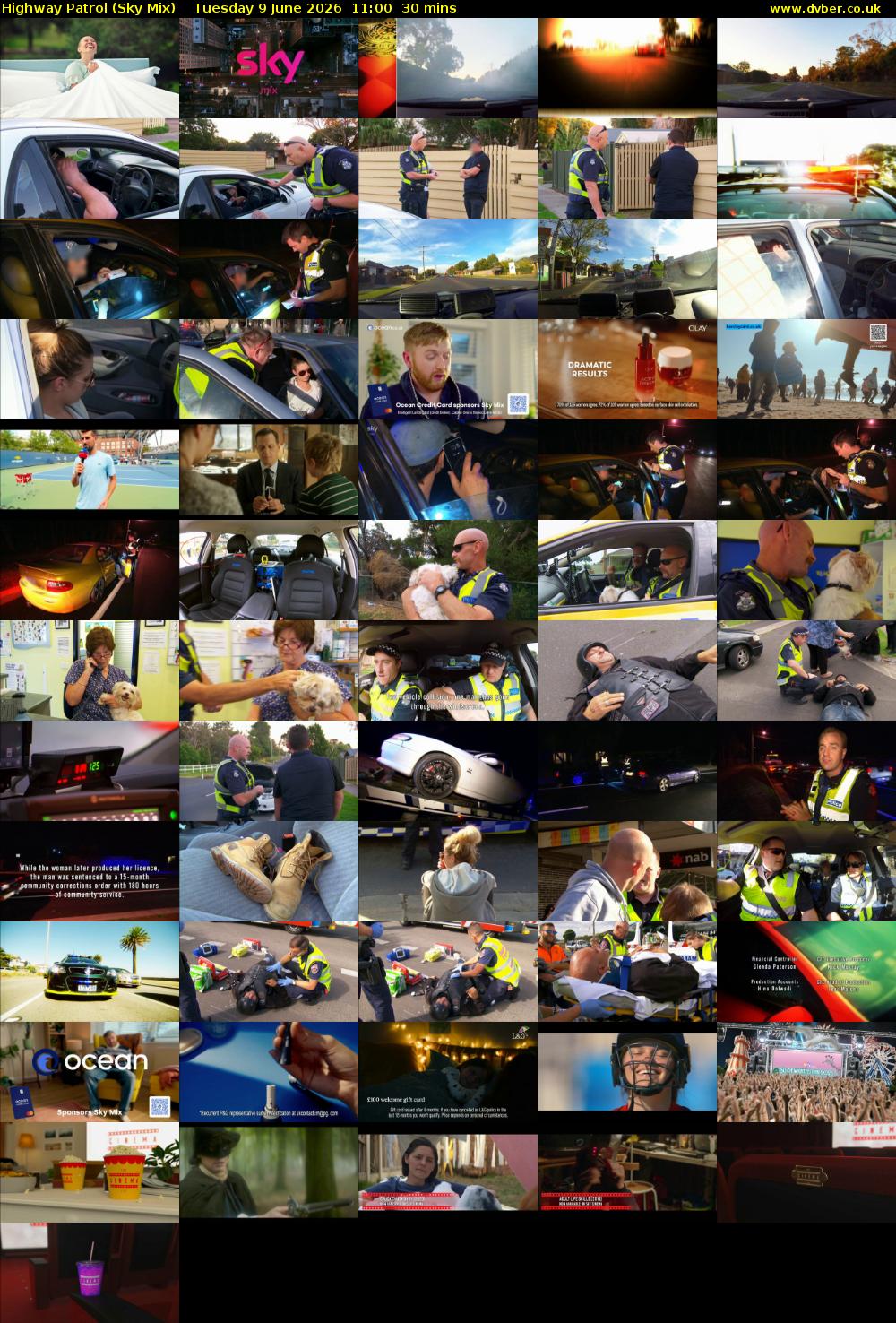 Highway Patrol (Sky Mix) Tuesday 9 June 2026 11:00 - 11:30