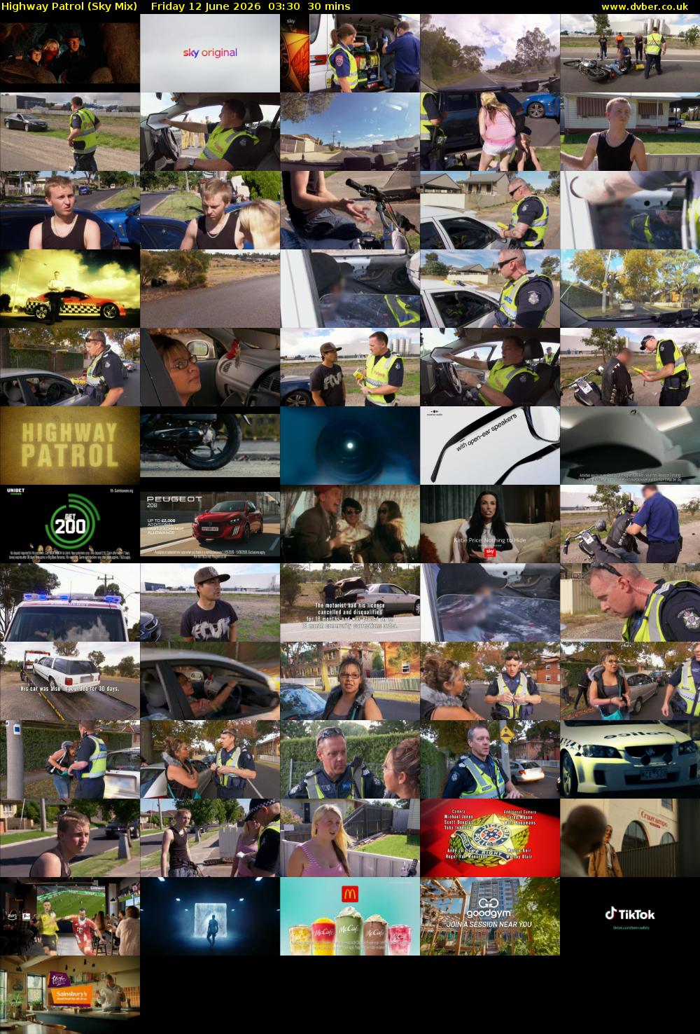 Highway Patrol (Sky Mix) Friday 12 June 2026 03:30 - 04:00