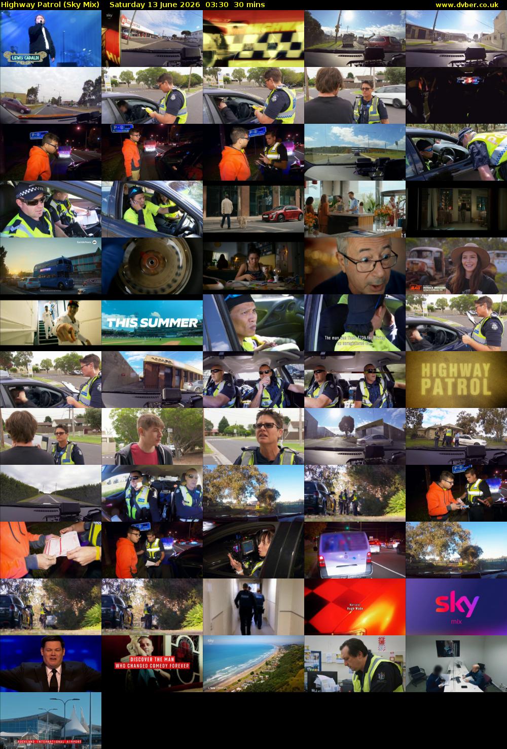 Highway Patrol (Sky Mix) Saturday 13 June 2026 03:30 - 04:00