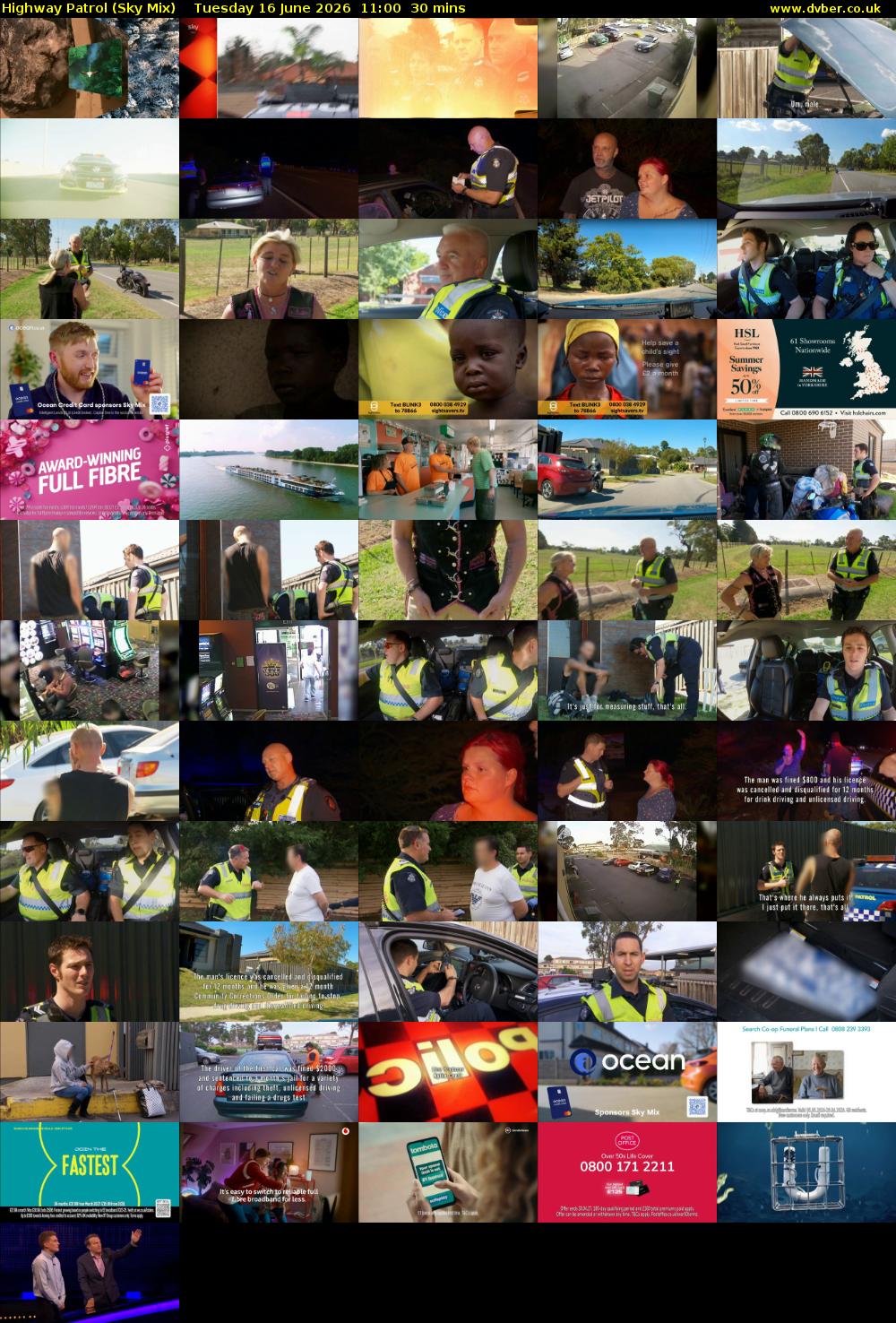 Highway Patrol (Sky Mix) Tuesday 16 June 2026 11:00 - 11:30