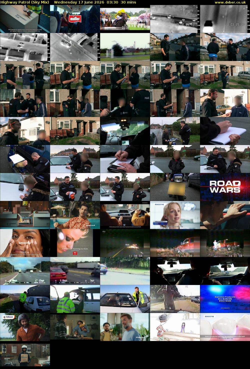 Highway Patrol (Sky Mix) Wednesday 17 June 2026 03:30 - 04:00