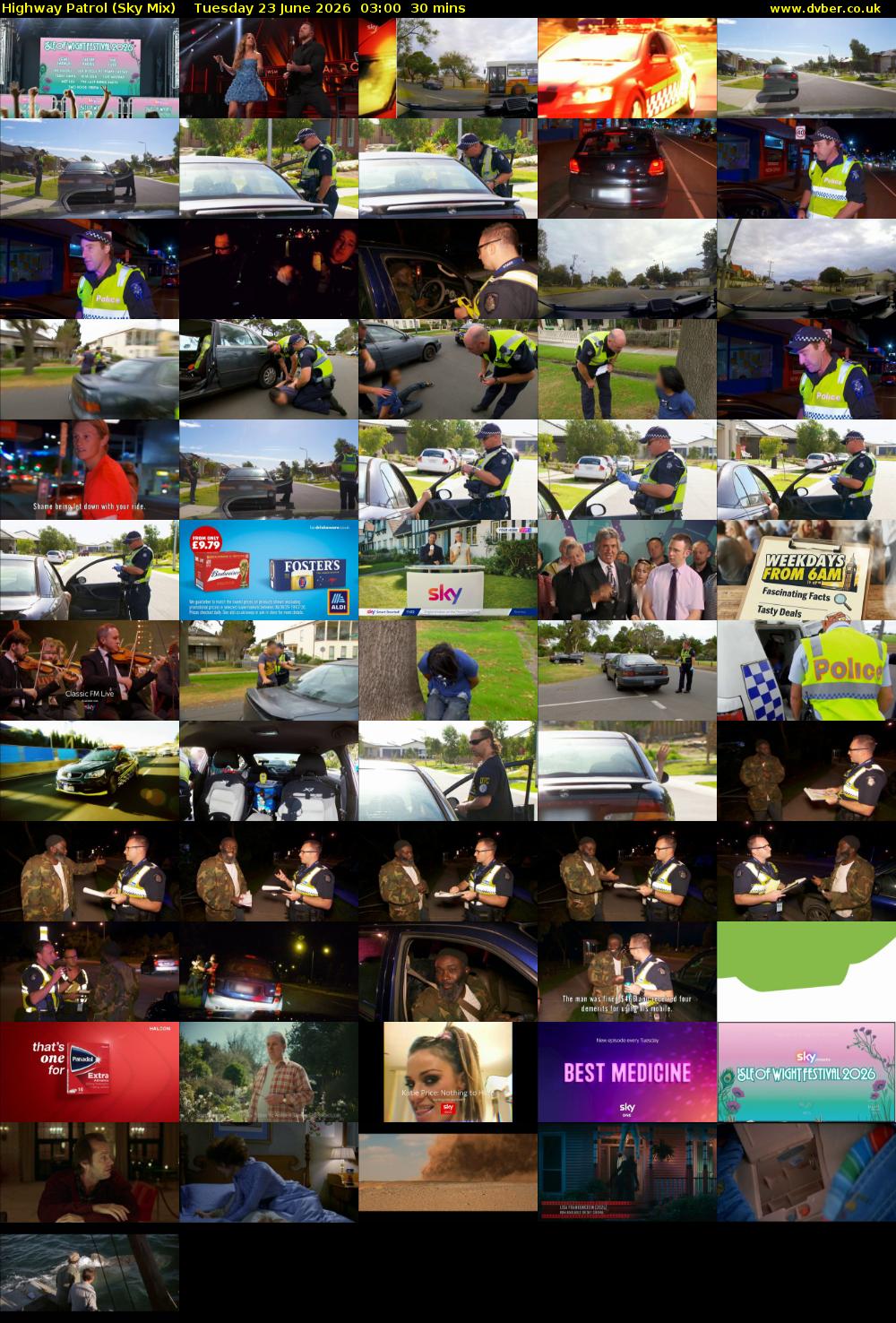 Highway Patrol (Sky Mix) Tuesday 23 June 2026 03:00 - 03:30