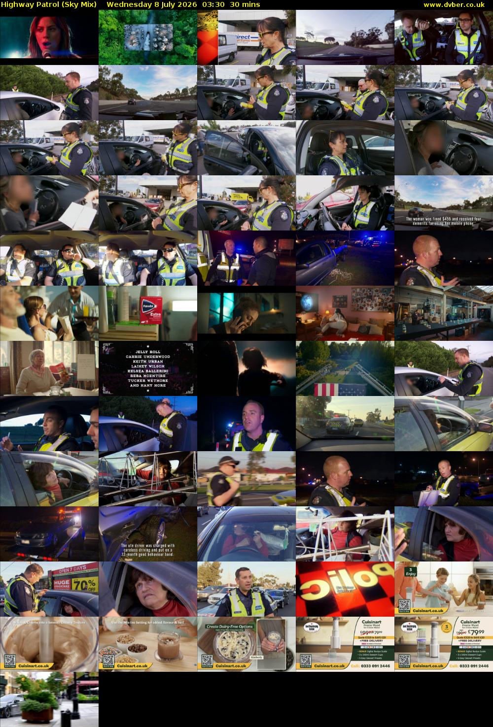 Highway Patrol (Sky Mix) Wednesday 8 July 2026 03:30 - 04:00