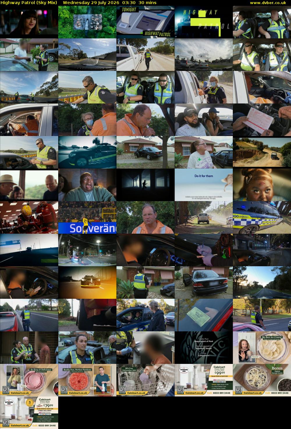 Highway Patrol (Sky Mix) Wednesday 29 July 2026 03:30 - 04:00