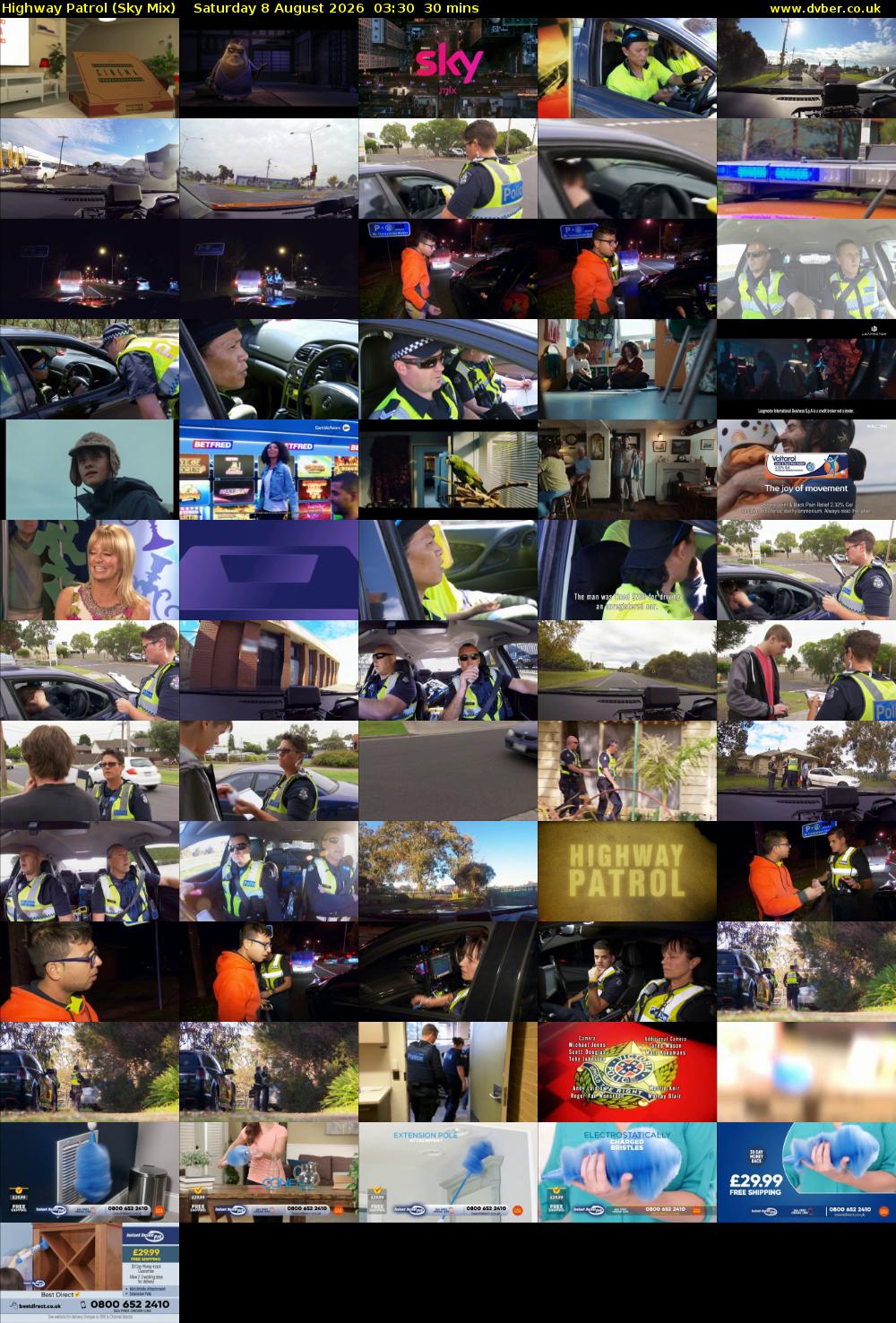 Highway Patrol (Sky Mix) Saturday 8 August 2026 03:30 - 04:00