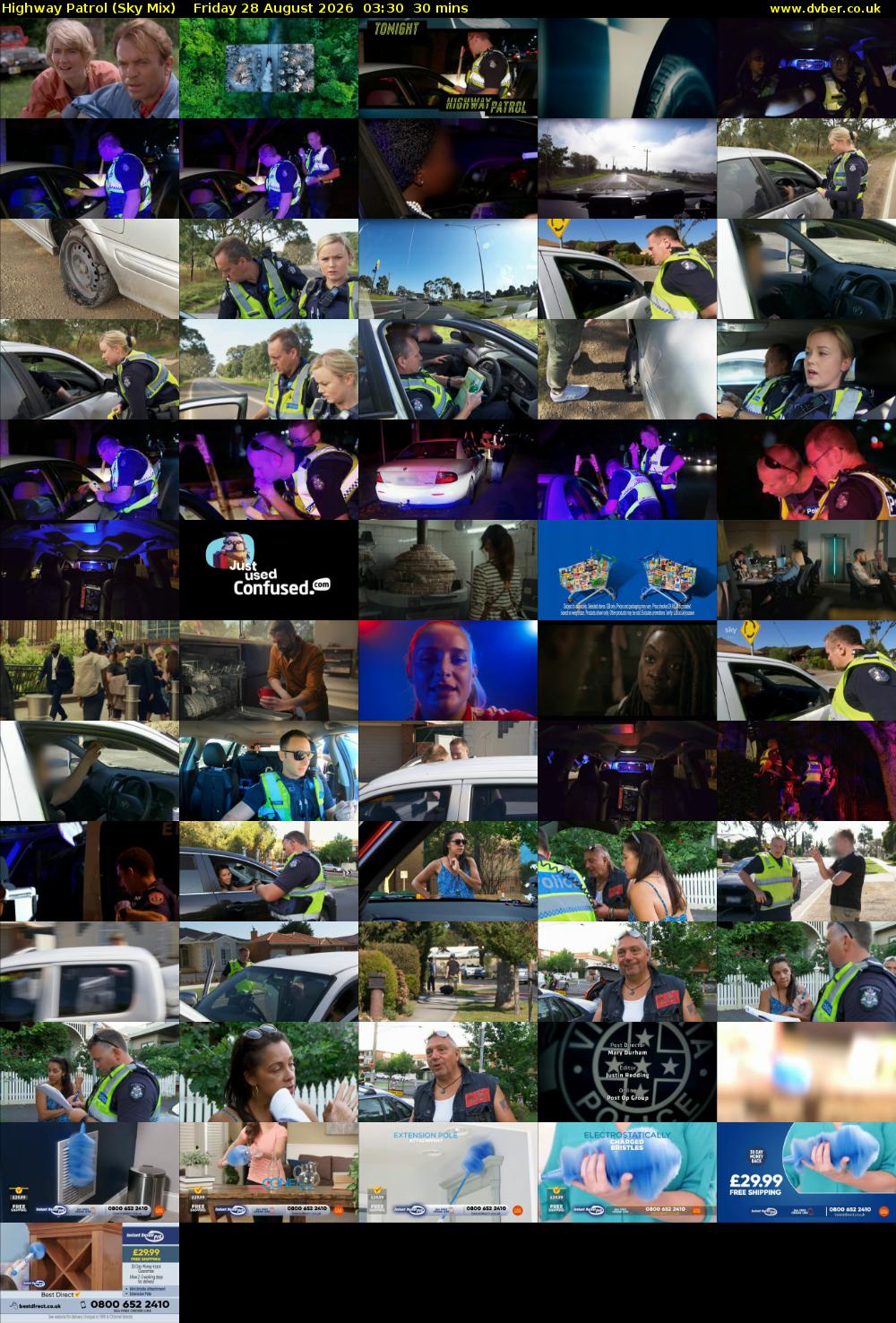 Highway Patrol (Sky Mix) Friday 28 August 2026 03:30 - 04:00