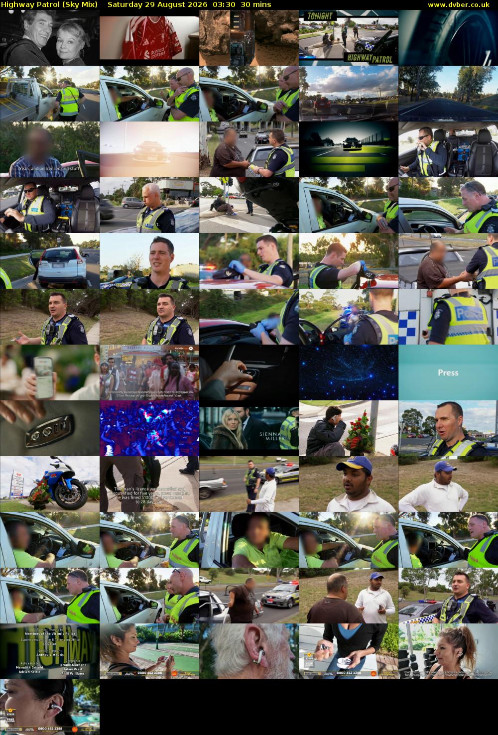 Highway Patrol (Sky Mix) Saturday 29 August 2026 03:30 - 04:00