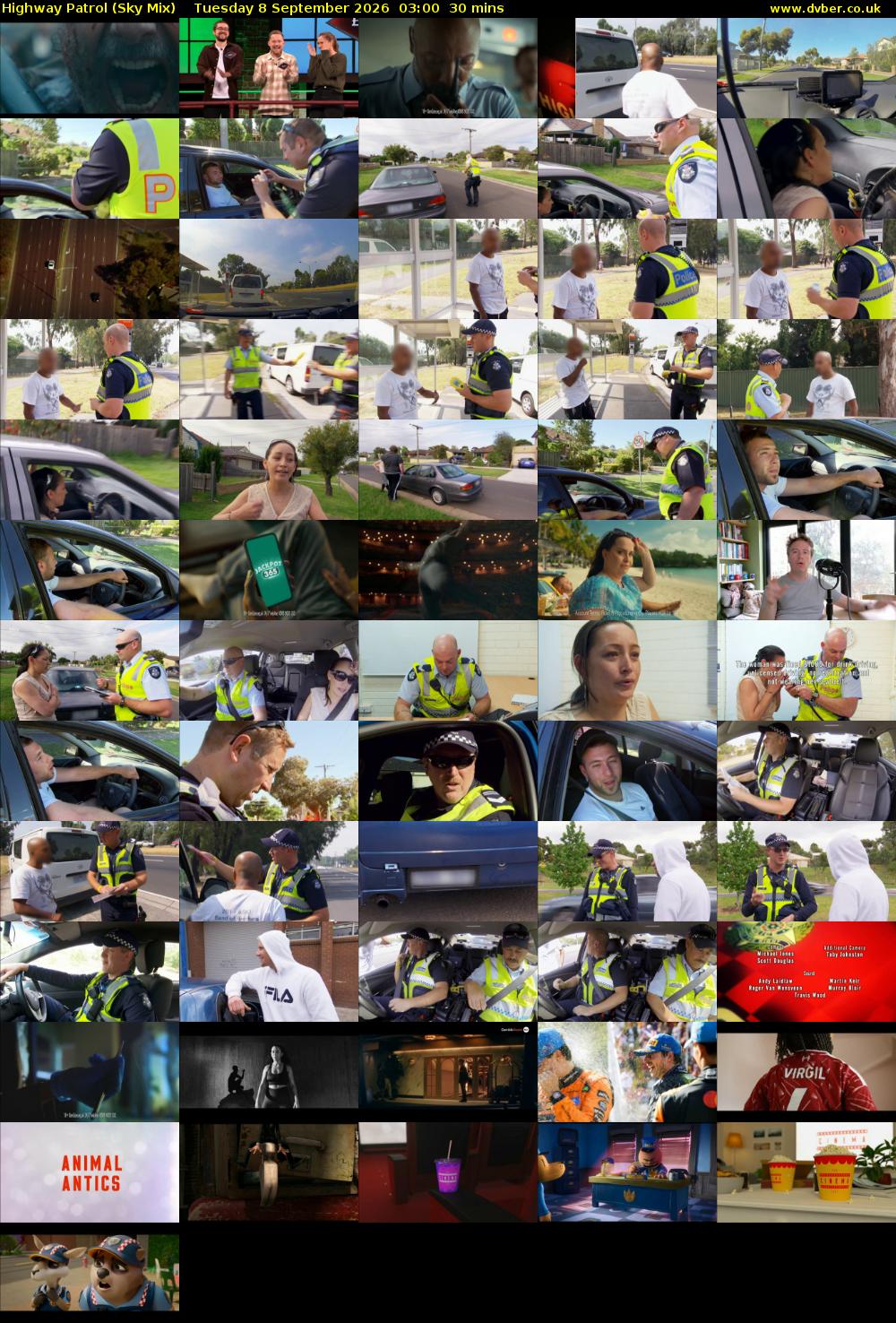 Highway Patrol (Sky Mix) Tuesday 8 September 2026 03:00 - 03:30