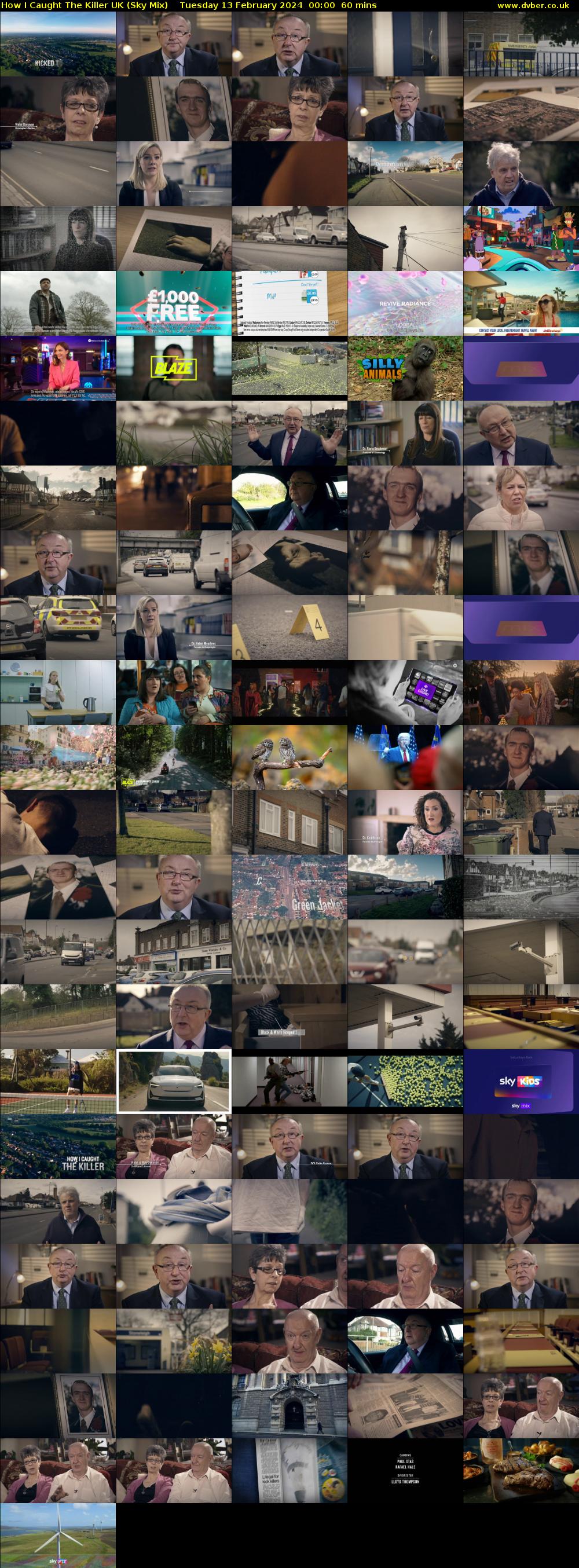 How I Caught The Killer UK (Sky Mix) Tuesday 13 February 2024 00:00 - 01:00