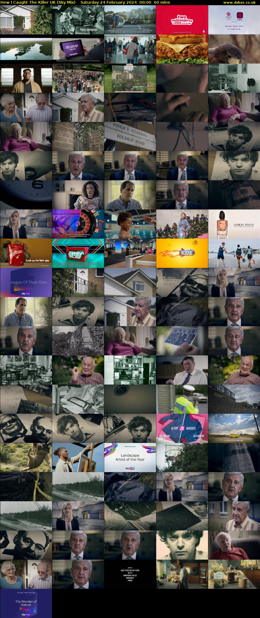 How I Caught The Killer UK (Sky Mix) Saturday 24 February 2024 00:00 - 01:00