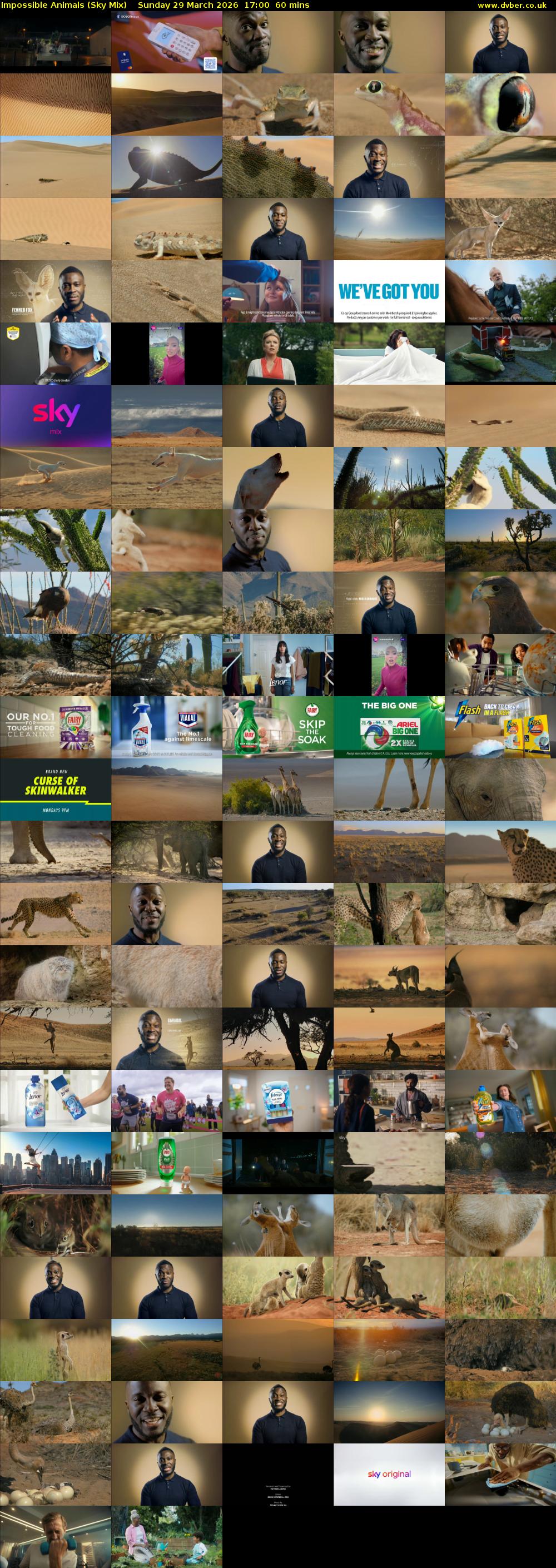 Impossible Animals (Sky Mix) Sunday 29 March 2026 17:00 - 18:00