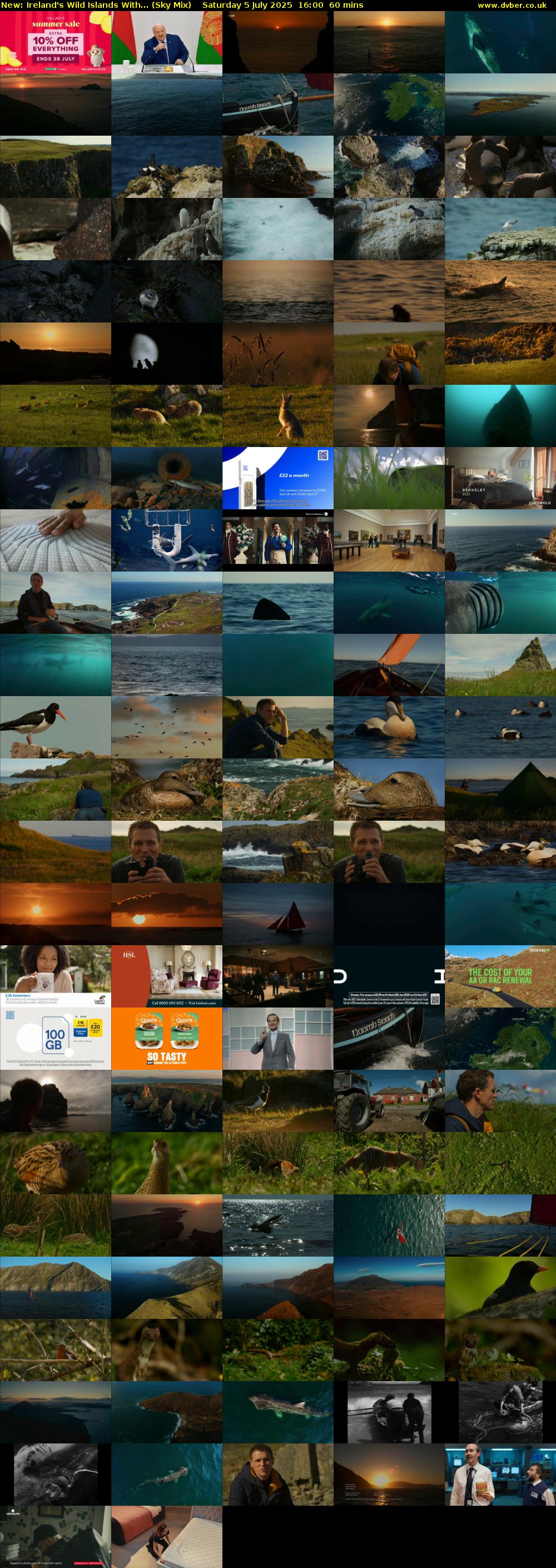 Ireland's Wild Islands With... (Sky Mix) Saturday 5 July 2025 16:00 - 17:00