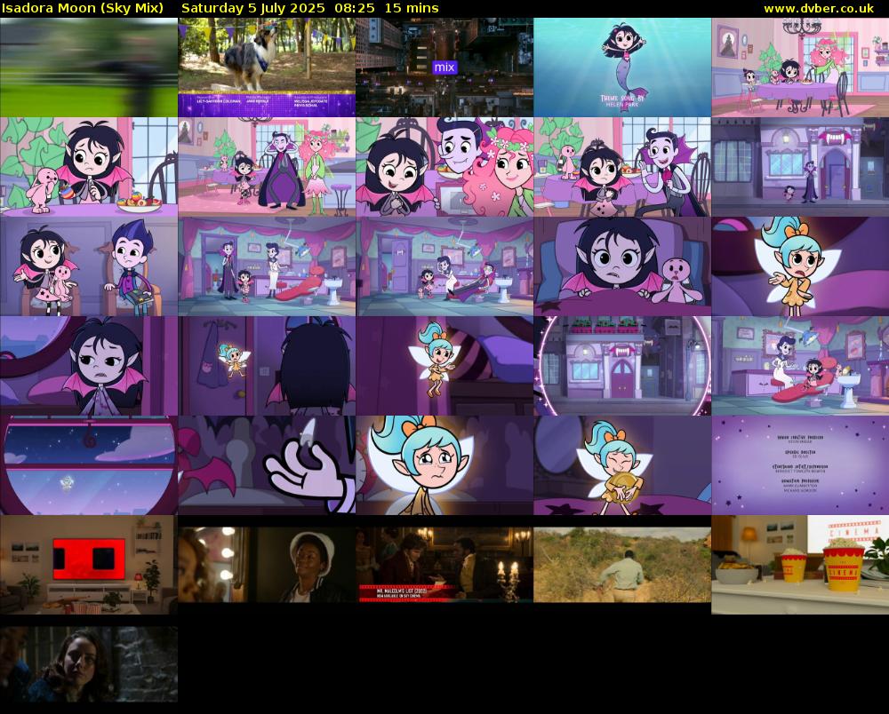 Isadora Moon (Sky Mix) Saturday 5 July 2025 08:25 - 08:40