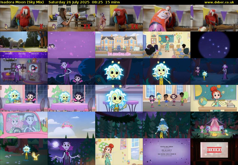 Isadora Moon (Sky Mix) Saturday 26 July 2025 08:25 - 08:40