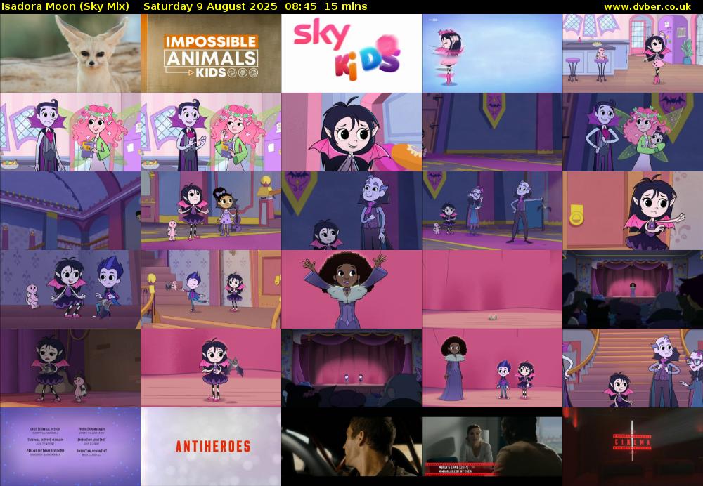 Isadora Moon (Sky Mix) Saturday 9 August 2025 08:45 - 09:00