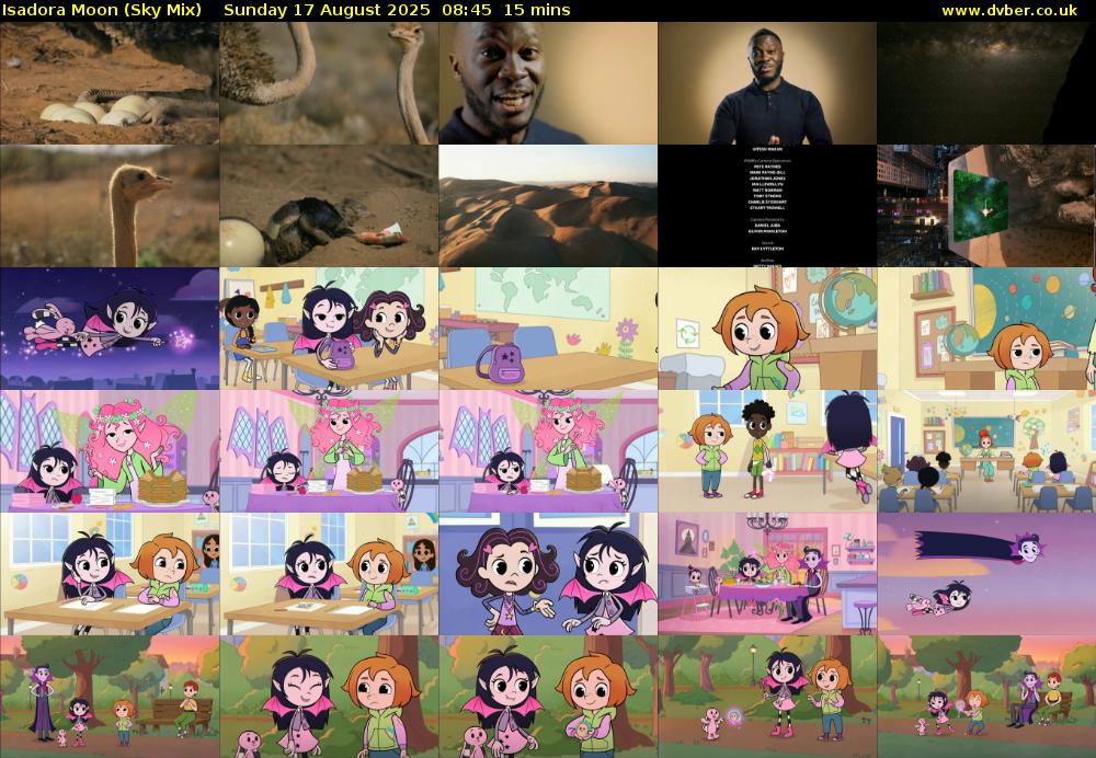 Isadora Moon (Sky Mix) Sunday 17 August 2025 08:45 - 09:00