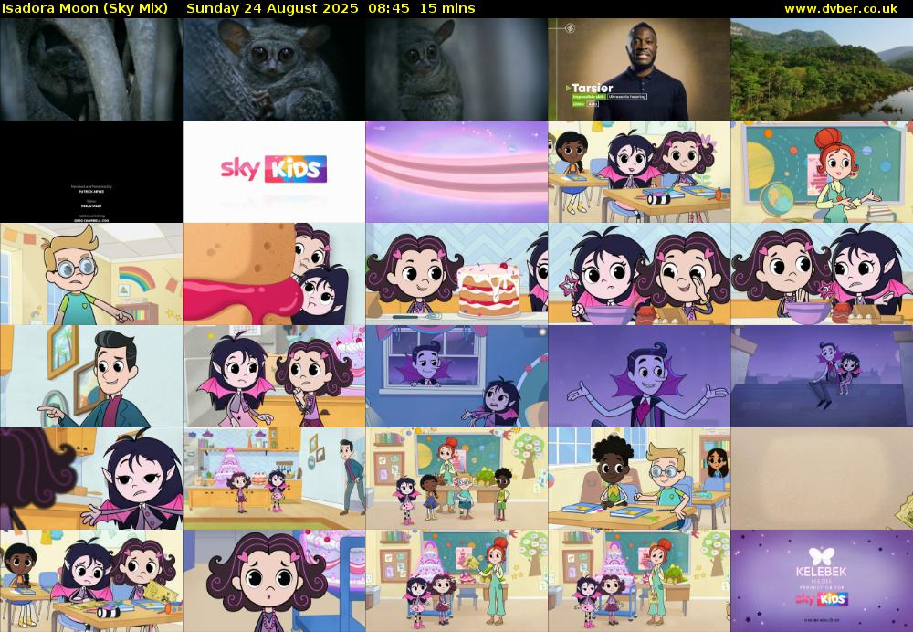 Isadora Moon (Sky Mix) Sunday 24 August 2025 08:45 - 09:00