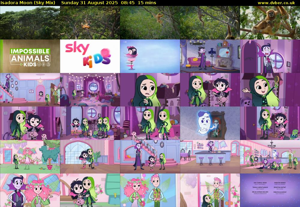 Isadora Moon (Sky Mix) Sunday 31 August 2025 08:45 - 09:00