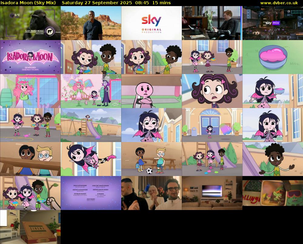 Isadora Moon (Sky Mix) Saturday 27 September 2025 08:45 - 09:00