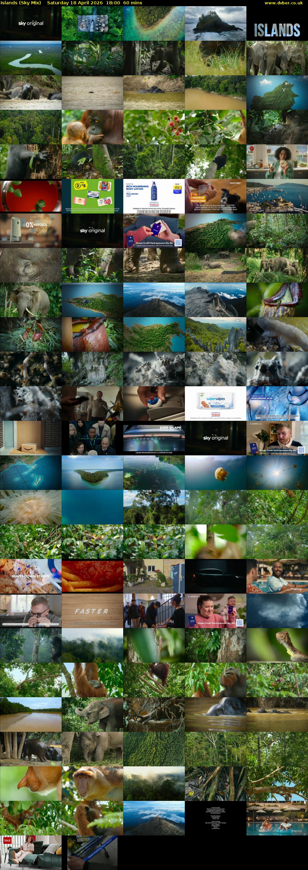 Islands (Sky Mix) Saturday 18 April 2026 18:00 - 19:00