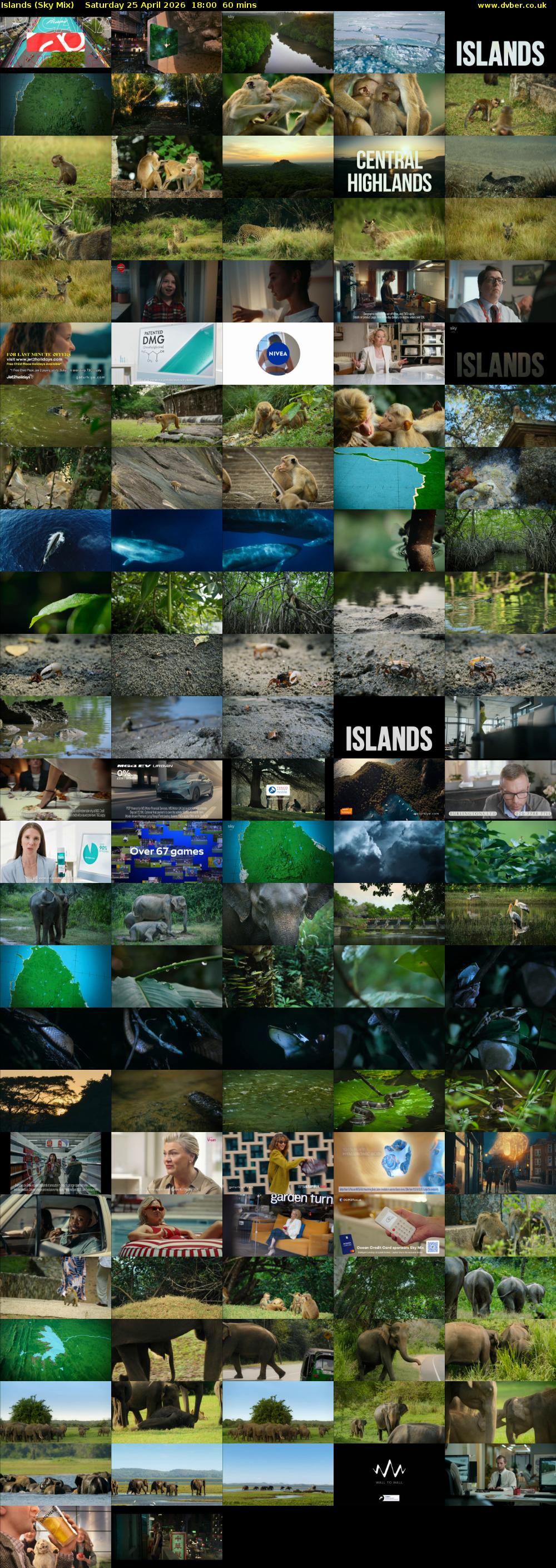 Islands (Sky Mix) Saturday 25 April 2026 18:00 - 19:00