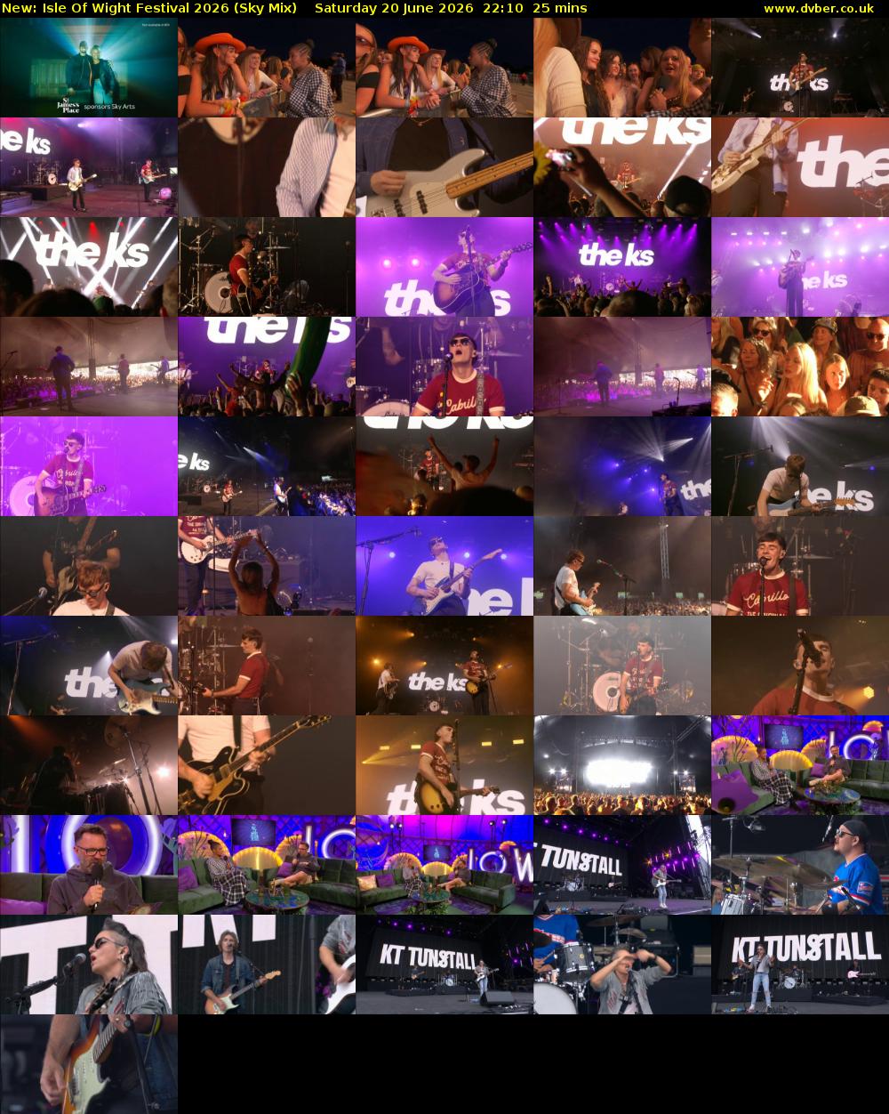 Isle Of Wight Festival 2026 (Sky Mix) Saturday 20 June 2026 22:10 - 22:35