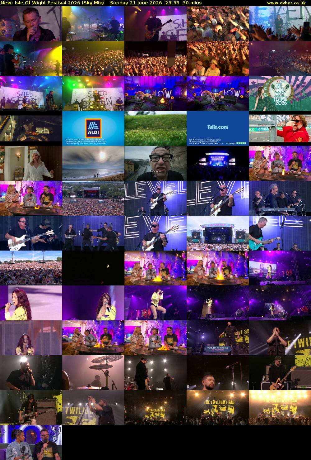 Isle Of Wight Festival 2026 (Sky Mix) Sunday 21 June 2026 23:35 - 00:05