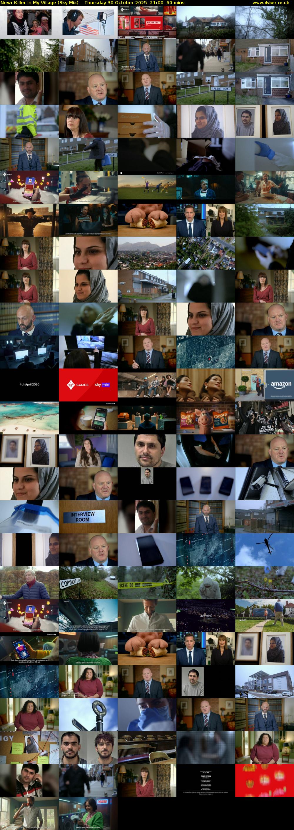 Killer In My Village (Sky Mix) Thursday 30 October 2025 21:00 - 22:00