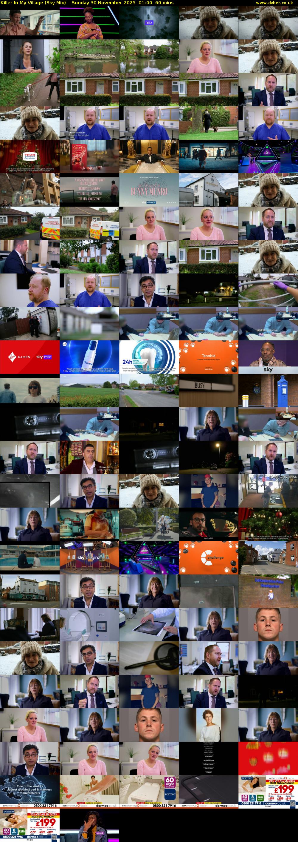 Killer In My Village (Sky Mix) Sunday 30 November 2025 01:00 - 02:00