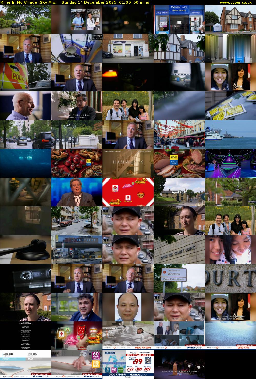 Killer In My Village (Sky Mix) Sunday 14 December 2025 01:00 - 02:00