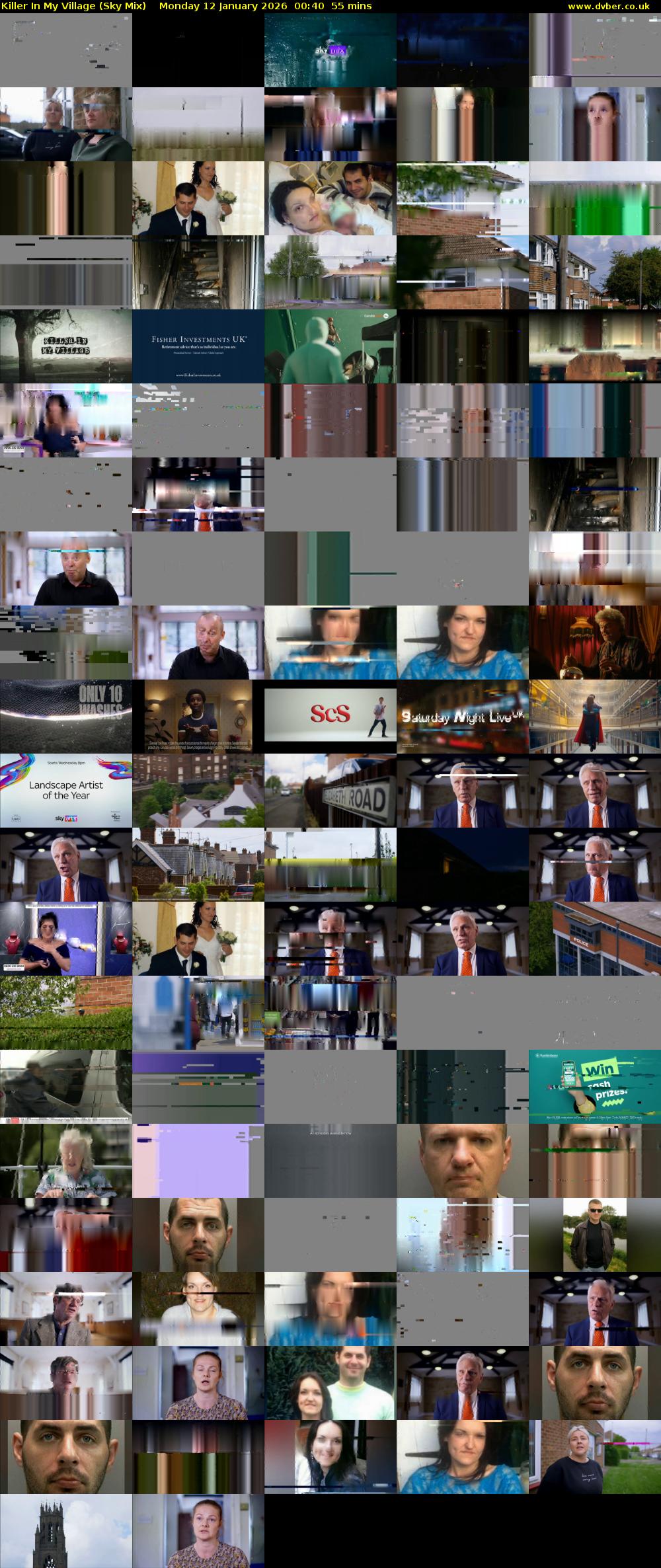 Killer In My Village (Sky Mix) Monday 12 January 2026 00:40 - 01:35