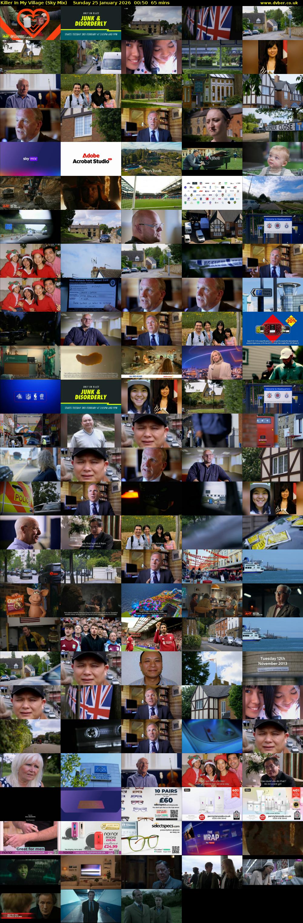 Killer In My Village (Sky Mix) Sunday 25 January 2026 00:50 - 01:55