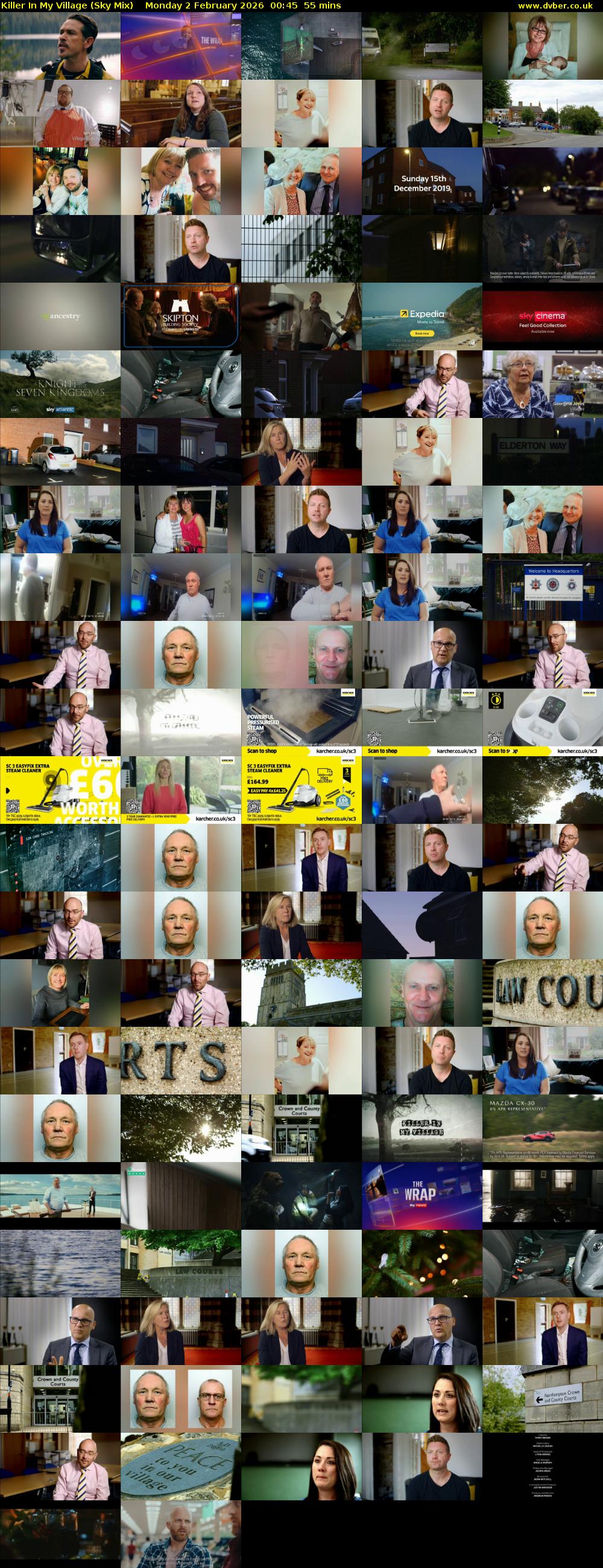 Killer In My Village (Sky Mix) Monday 2 February 2026 00:45 - 01:40